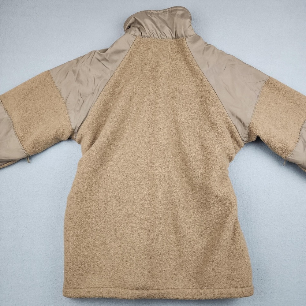 A.O.S. Tactical Atheros Jacket Mens Small Beige Fleece Full Zip Military USA - Picture 9 of 10